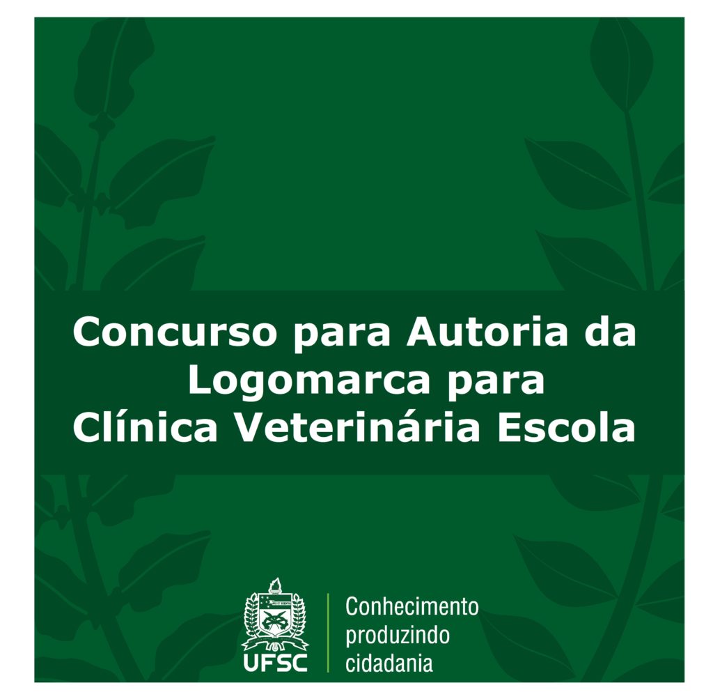 Cartaz do concurso do logo da Clínica Veterinária escola